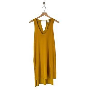 Anthropologie Akemi + Kin Longview Tunic Tank Top Mustard Yellow Sleeveless XS‎